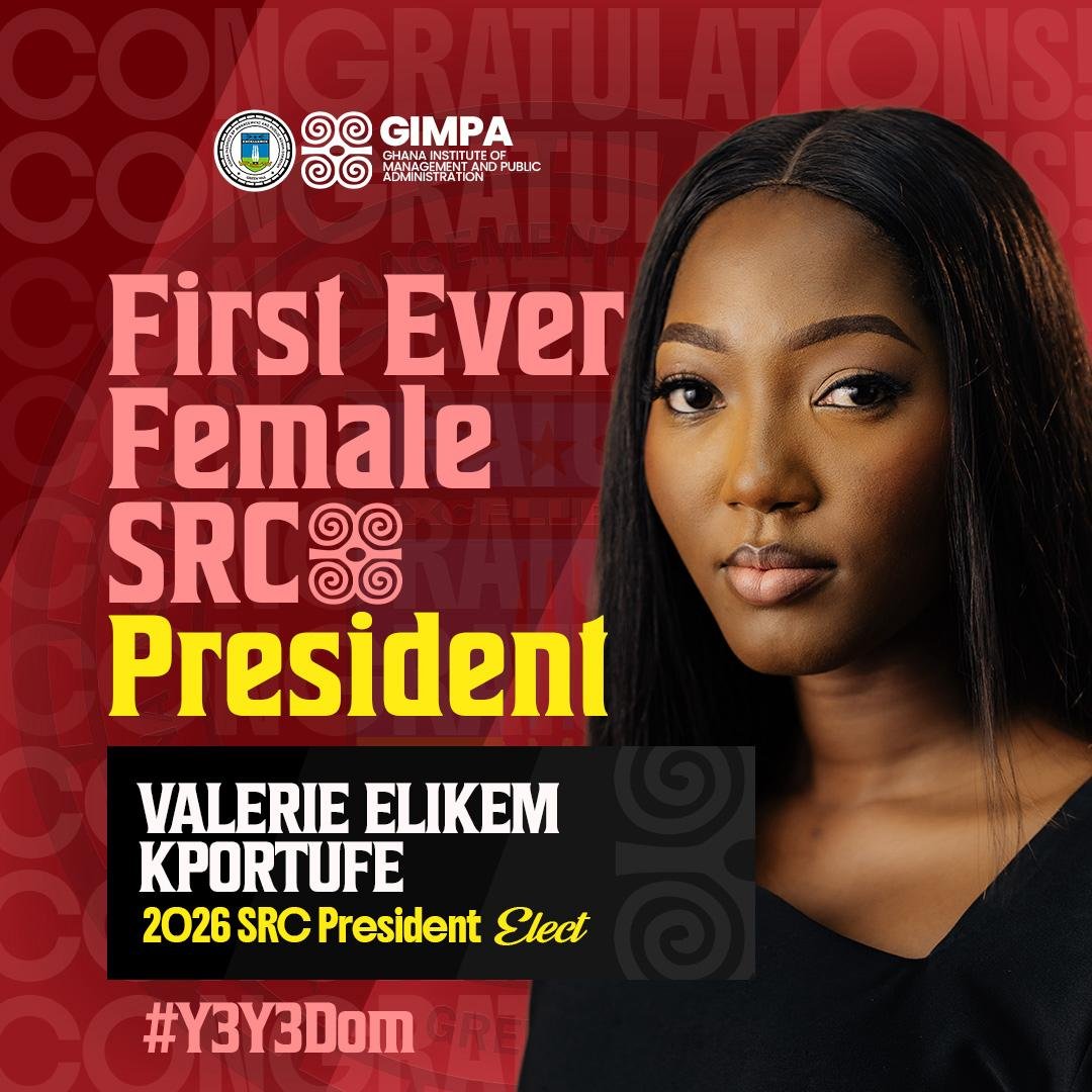 GIMPA Elects First Female SRC President in 2026 Polls